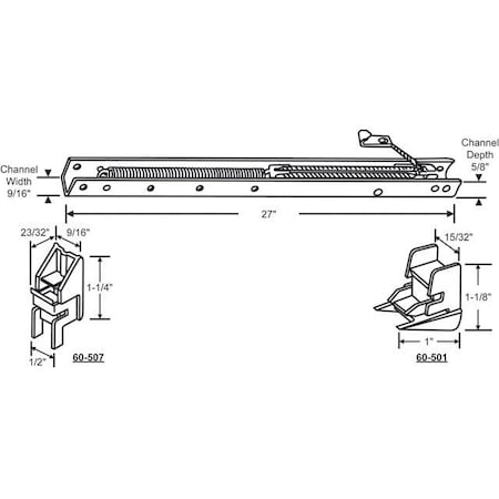 Strybuc 27in Window Channel Balance 60-263-1